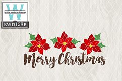 Christmas SVG - Christmas Poinsettias KWD159F Product Image 1