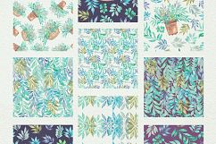 watercolor greenery Product Image 5