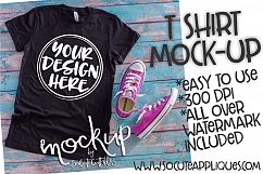 Black t shirt mock up 6515 Product Image 1
