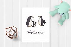 Penguins clipart and winter elements Product Image 5