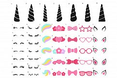 Unicorn svg - Unicorn Kit Svg - Create your own - Cut files Product Image 3