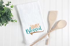 Simply Blessed SVG - Fall SVG Cut File - DXF EPS PNG JPG PDF Product Image 3