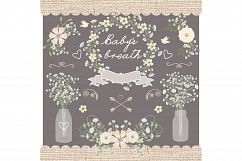 Vector Rustic baby&#039;s breath clipart Product Image 1