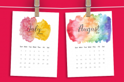 2018 Hand Paint Watercolor Calendar  Product Image 5