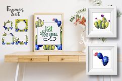 Cacti watercolor PNG set Product Image 3