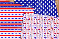 4th Of July Digital Papers, Independence Day Backgrounds Product Image 3