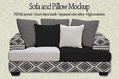 Sofa with Pillow Mockup Product Image 5