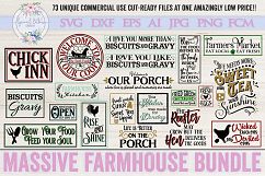 ON SALE NOW!! Farmhouse Bundle of 73 SVG DXF Cut File Product Image 2