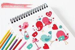 Love Birds graphics and illustrations Product Image 3