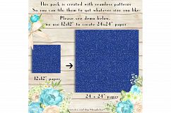 36 Glitter and Solid Color Princess Red and Indigo Papers Product Image 3