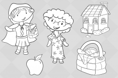 Little Red Riding Hood Digital Stamps Product Image 3