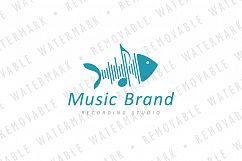 Sound Wave Fishbone Logo Product Image 2