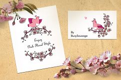 Pink Japanese Bird - Floral set Product Image 6