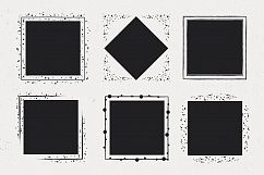 36 Hand Drawn Square Shapes - logo elements Product Image 6