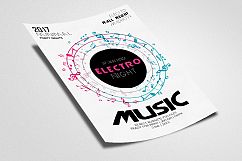 Techno Music Party Flyer Product Image 2