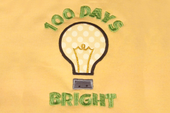 100 Days Bright Applique Embroidery Design Product Image 2