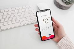 iPhone X Mock-Up Office Style Product Image 10