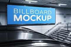 Billboards in Subway Train Station Mockups Product Image 6