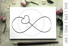 Infinity Heart Sign | Love | Clipart | Cutting File Product Image 1