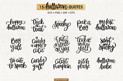 15 Halloween quotes bundle, SVG, PNG, DXF, EPS Product Image 4