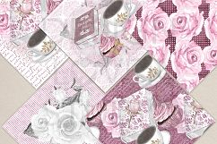 Watercolor Sunday Morning digital paper pack Product Image 4