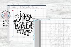 Joy to the World - Christmas Cut File Product Image 2