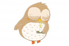 Cutie Pie Owls | Clip art illustrations PNG/JPEG | 5 images Product Image 4