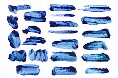 22 Watercolor blueberry brushes. Product Image 6