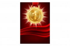 Winner Award Creative Promotional Banner Vector Product Image 1