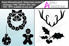 christmas svg silhouette bundle / christmas svg silhouette Product Image 2