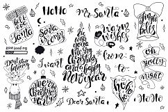  Merry Christmas quotes Lettering set Product Image 5