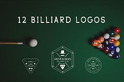 12 Billiard Emblems Product Image 1
