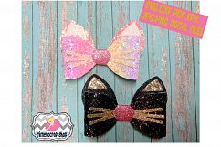 Cat Ears Hair bow Template. Product Image 1