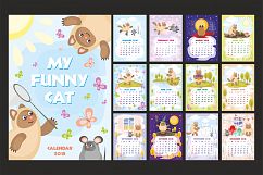 My funny cat. Wall calendar 2018. Product Image 1