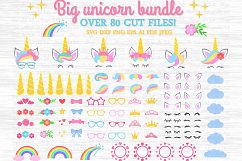 Big unicorn bundle svg, Big bundle svg, Unicorn kit svg, Unicorn clipart, Unicorn svg file, Unicorn party svg, Unicorn cricut, Svg bundle Product Image 1