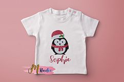 Christmas Penguin svg, for Silhouette Cameo or Cricut. Product Image 2