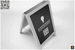 Poster Stand Display Mockup Product Image 3
