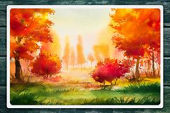 Autumn watercolor landscapes Product Image 3