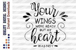 Your wings were ready but my heart was not SVG Angel Svg Product Image 2
