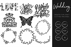Wedding SVG Bundle - Hand Lettering - Detailed Florals SVG Product Image 7