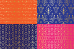 Gold Metallic Paisley Patterns Product Image 2