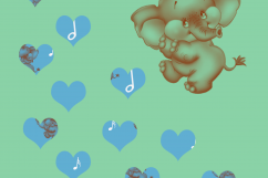 Sweet dreams digital paper, Baby shower digital paper, Baby digital paper, Teddy bear papers, Kids music paper, goodnight papers, Animals Product Image 9