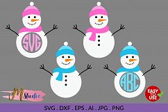 Snowman svg, for Silhouette Cameo or Cricut Product Image 1