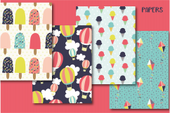 Summer fun clipart and paper set Product Image 3