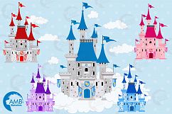 Fairytale castle clipart, graphics, illustrations AMB-992 Product Image 1