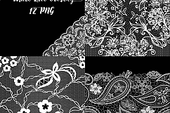 White Lace Overlay Clipart Product Image 1