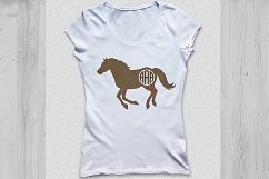 Horse svg files, Horse Monogram, Horse clipart, Horses Svg Cut Files, files for Silhouette, Files for Cricut, Horse silhouette, svg dxf eps. Product Image 3
