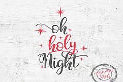 Christmas Svg, Oh Holy Night Svg File, Digital Cut File Product Image 1