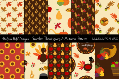 Seamless Thanksgiving Patterns Product Image 1