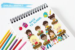 Classroom Kids graphics and illustrations Product Image 3